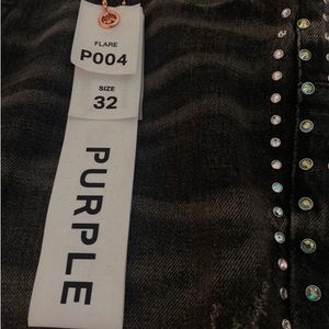 P004 Grey Purple Jeans